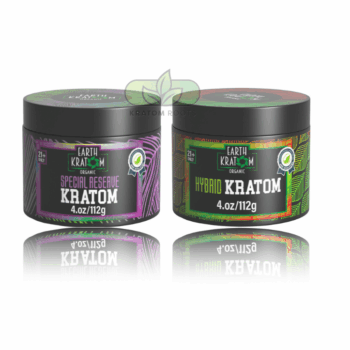 Earth Kratom Organic Premium Kratom Powder Jar 4OZ