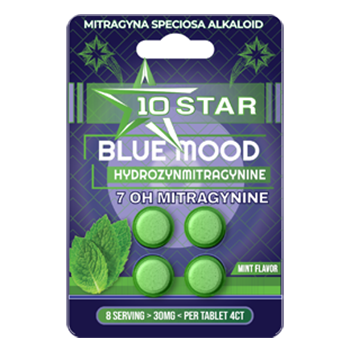 10 Stars 7OH Kratom Tablets – 4ct Card