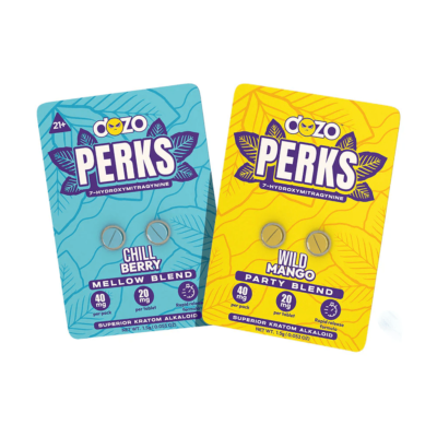 DOZO Perks 7 Hydroxy Kratom Chewable 2ct Tablets (20MG)