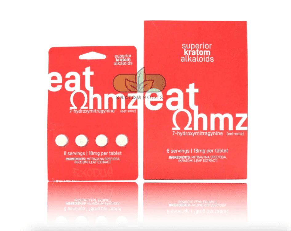 Eat Ohmz By Exodus 7-Hydroxymitragynine Kratom Tablets (18MG)