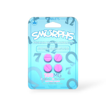 Smurph’s 7-Hydroxymitragynine Kratom Extract Tablets Cotton Candy 25mg Per Tablet