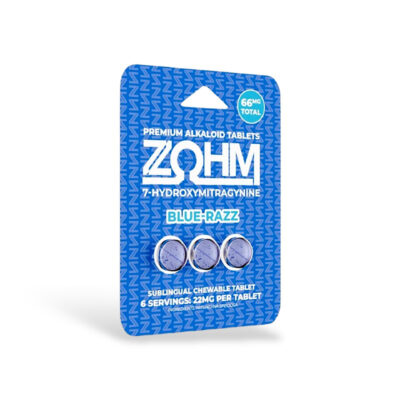 ZOHM 7 OH Tablets Blue Razz 66mg 3ct