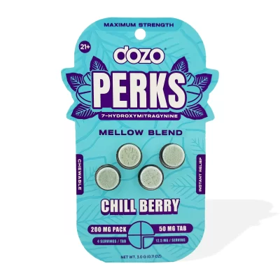 DOZO - Perks - 7OH - Tablets - Chill Berry - 4CT - 50MG